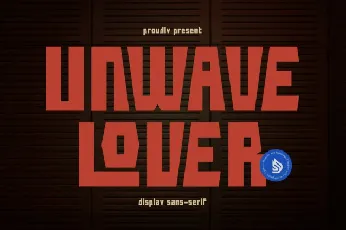 Unwave Lover font