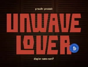 Unwave Lover font