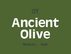 Ancient Olive Sans Serif font