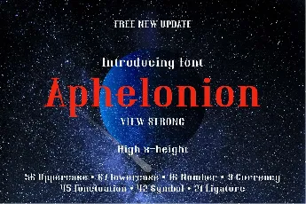 Aphelonion font