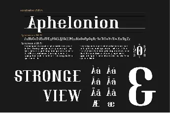 Aphelonion font