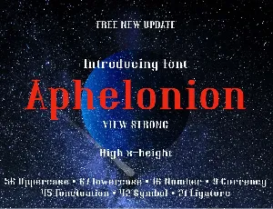 Aphelonion font