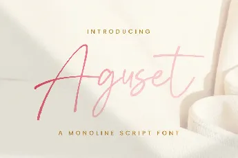 Aguset font