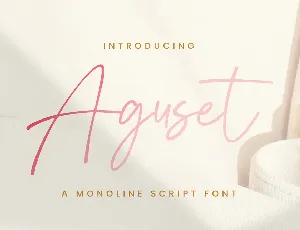 Aguset font