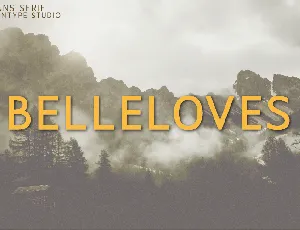 Belleloves font