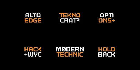 Hackone X01 Demo font