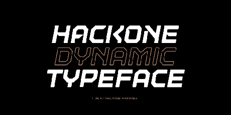 Hackone X01 Demo font