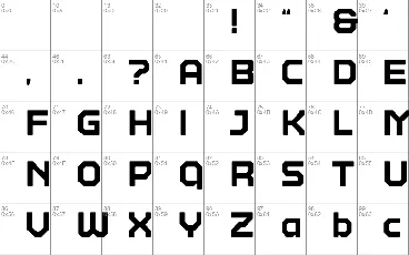 Hackone X01 Demo font