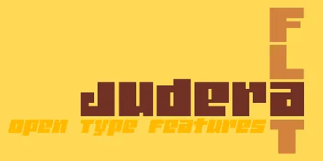 Judera Flat font