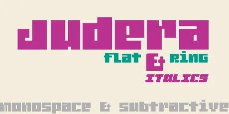 Judera Flat font