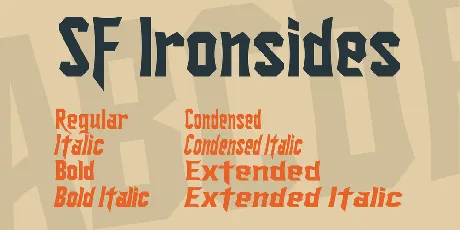 SF Ironsides font