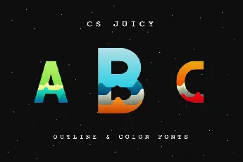 CS Juicy Color font