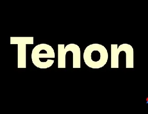 Tenon Family font