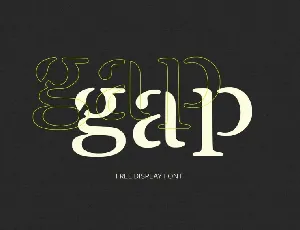 GAP font