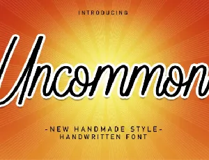 Uncommon Script font