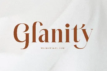 Glanity DEMO VERSION font