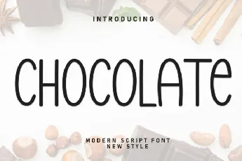 Chocolate Display font