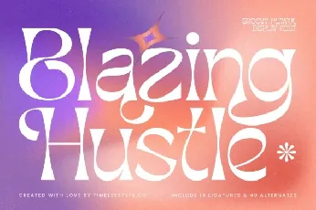 Blazing Hustle Display font