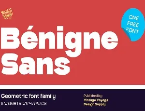 Benigne Sans Serif font