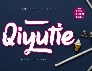 Qiyutie font