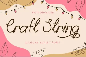 Craft String font