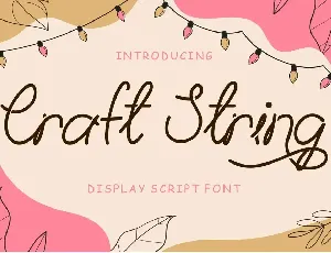 Craft String font