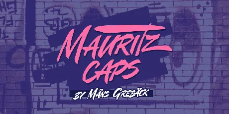 Mauritz Caps PERSONAL USE font