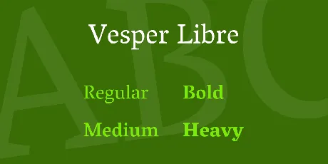 Vesper Libre font