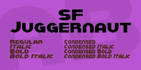 SF Juggernaut font