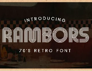 Rambors font