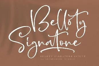 Belloty Signatone font