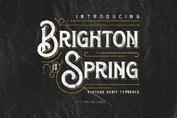 Brighton Spring Display font