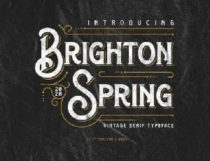 Brighton Spring Display font