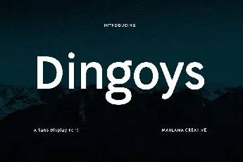 Dingoys Sans font