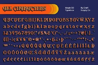 CS Magix 3D font