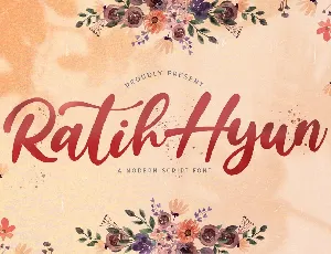 Ratih Hyun Lovely Calligraphy font