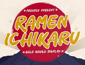 Ramen Ichikaru font