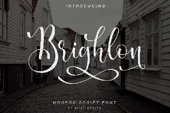 Brighlon Modern Script font