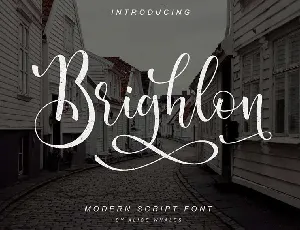 Brighlon Modern Script font