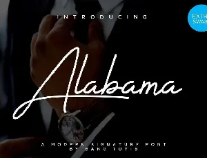 Alabama Signature Free font