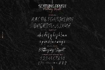 Scathing Brush Demo font