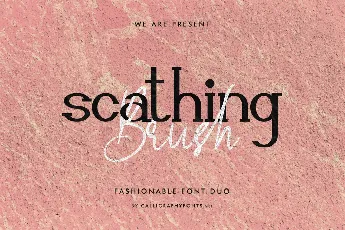 Scathing Brush Demo font