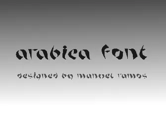 Arabica font