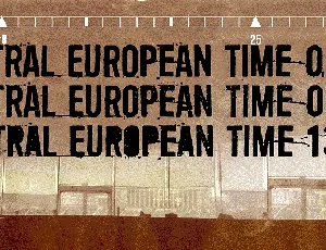 Central European Time font