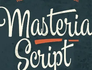 Masteria Script PERSONAL USE font