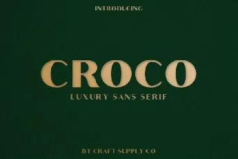 Croco font