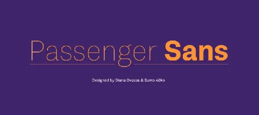 Passenger Sans Family font