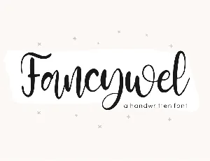 Fancywel font