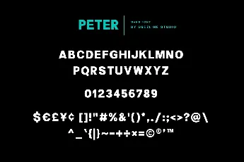 Peter Quincy font