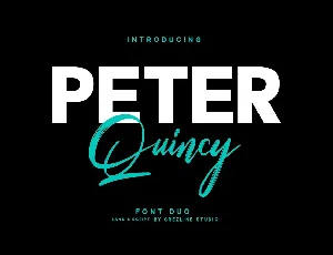 Peter Quincy font